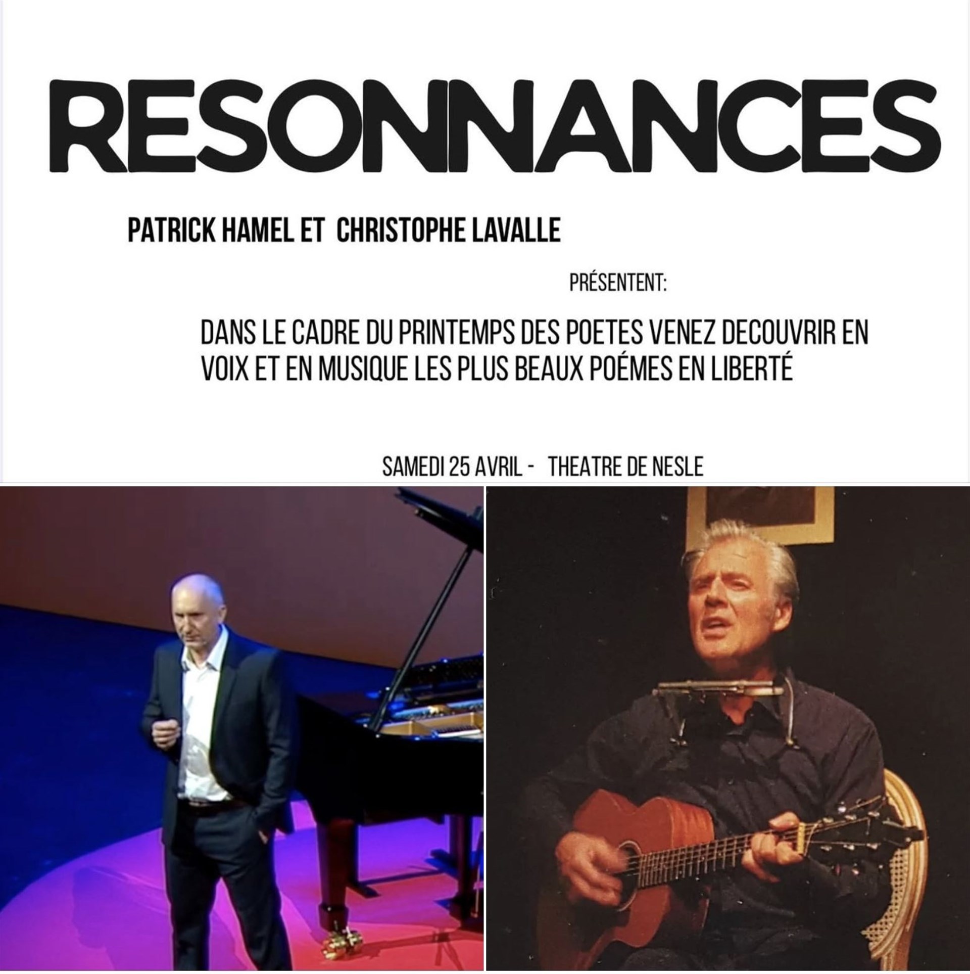 Résonances, récital poétique du Printemps des poètes