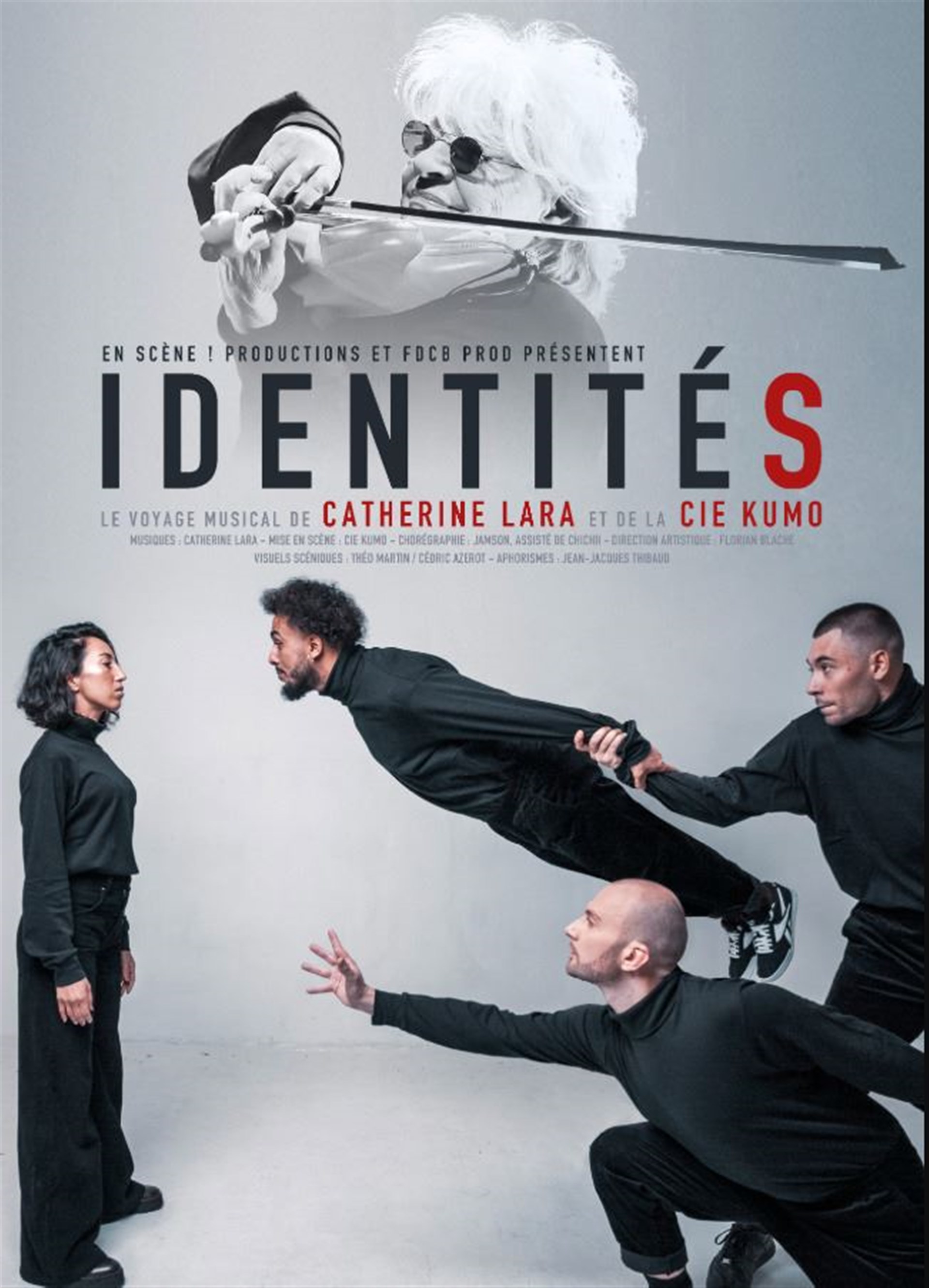 Catherine Lara et la Cie Kumo dans Identités