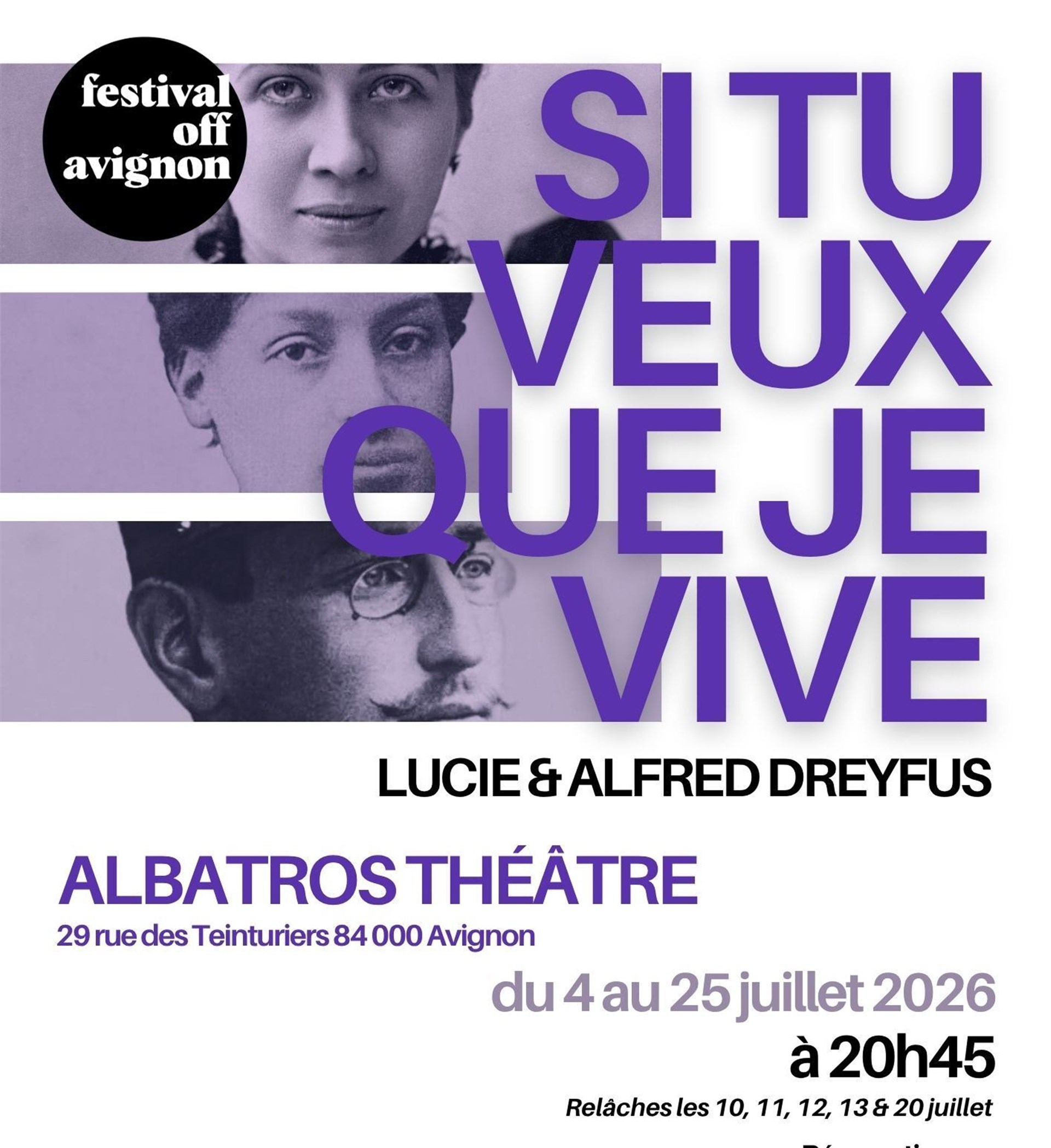 Si tu veux que je vive, Lucie et Alfred Dreyfus