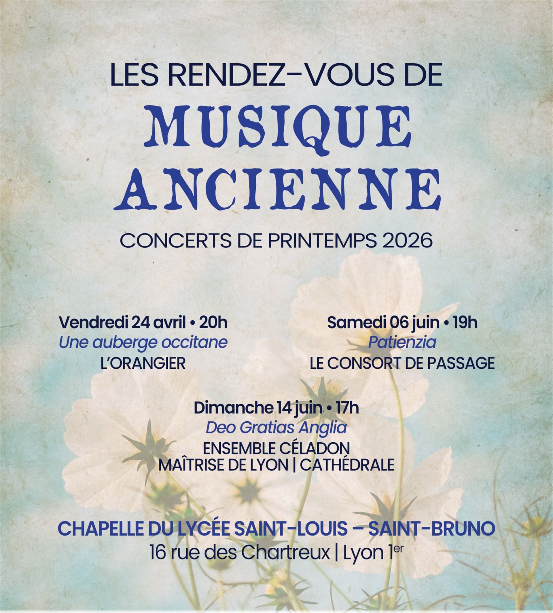 Patienzia par Le Consort de Passage   Les Rendez-vous de musique ancienne