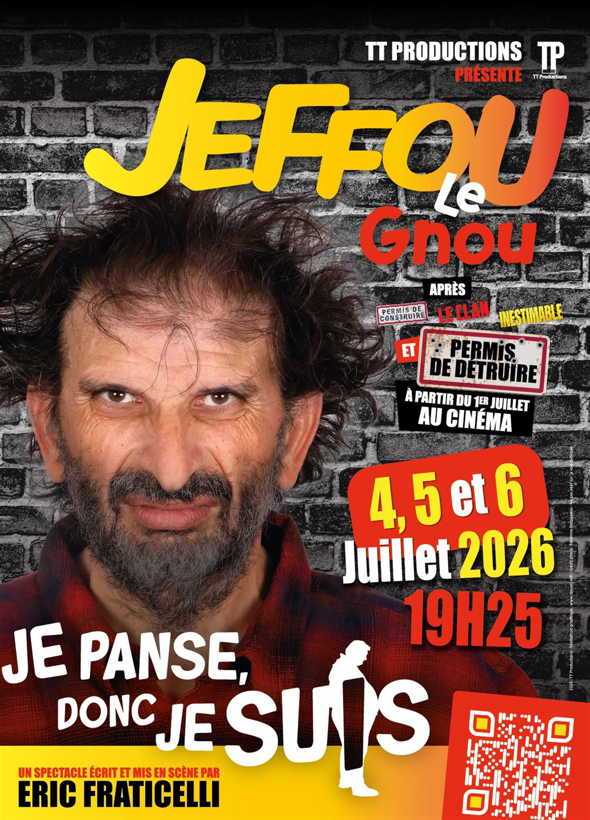Jeffou le Gnou dans Je panse donc je suis