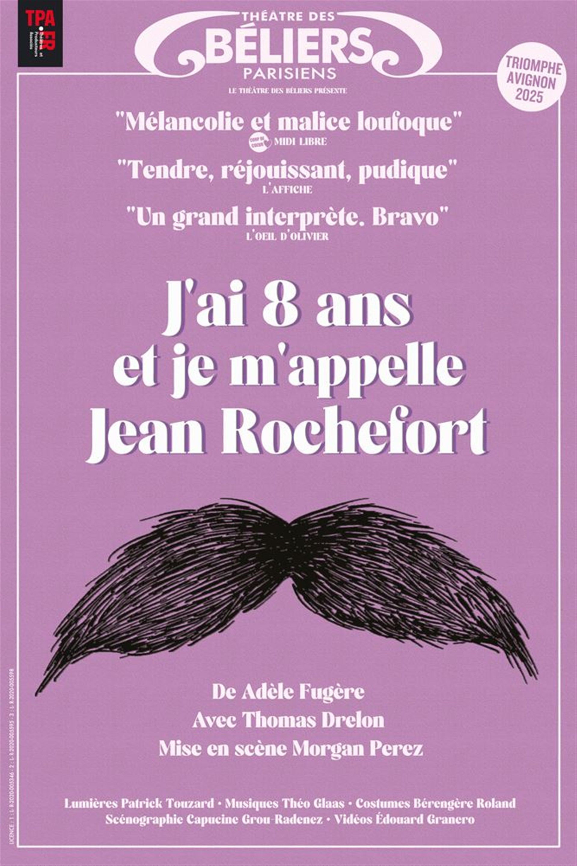 J'ai 8 ans et je m'appelle Jean Rochefort