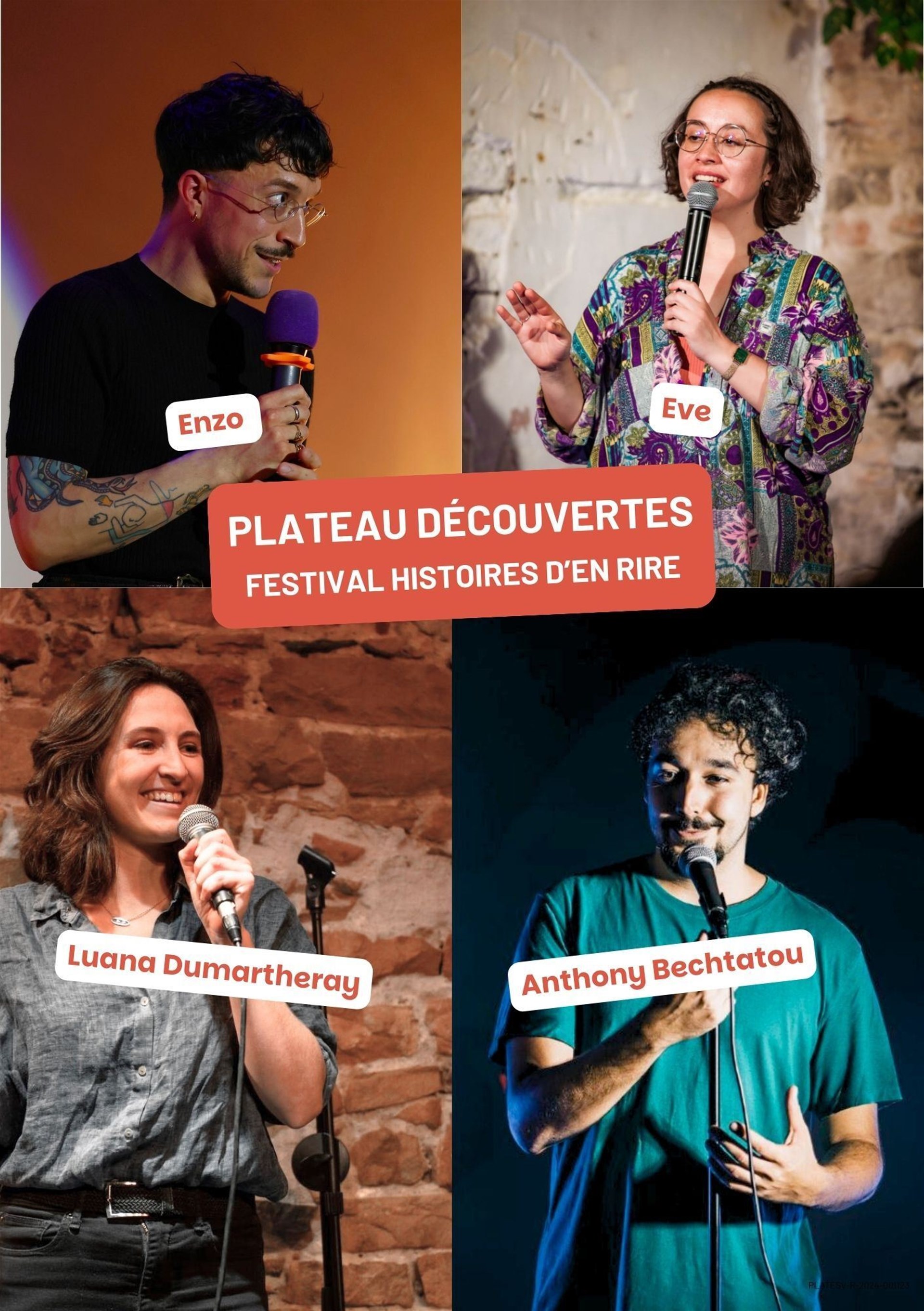 Plateau découvertes d'humour - Festival Histoires d'en rire