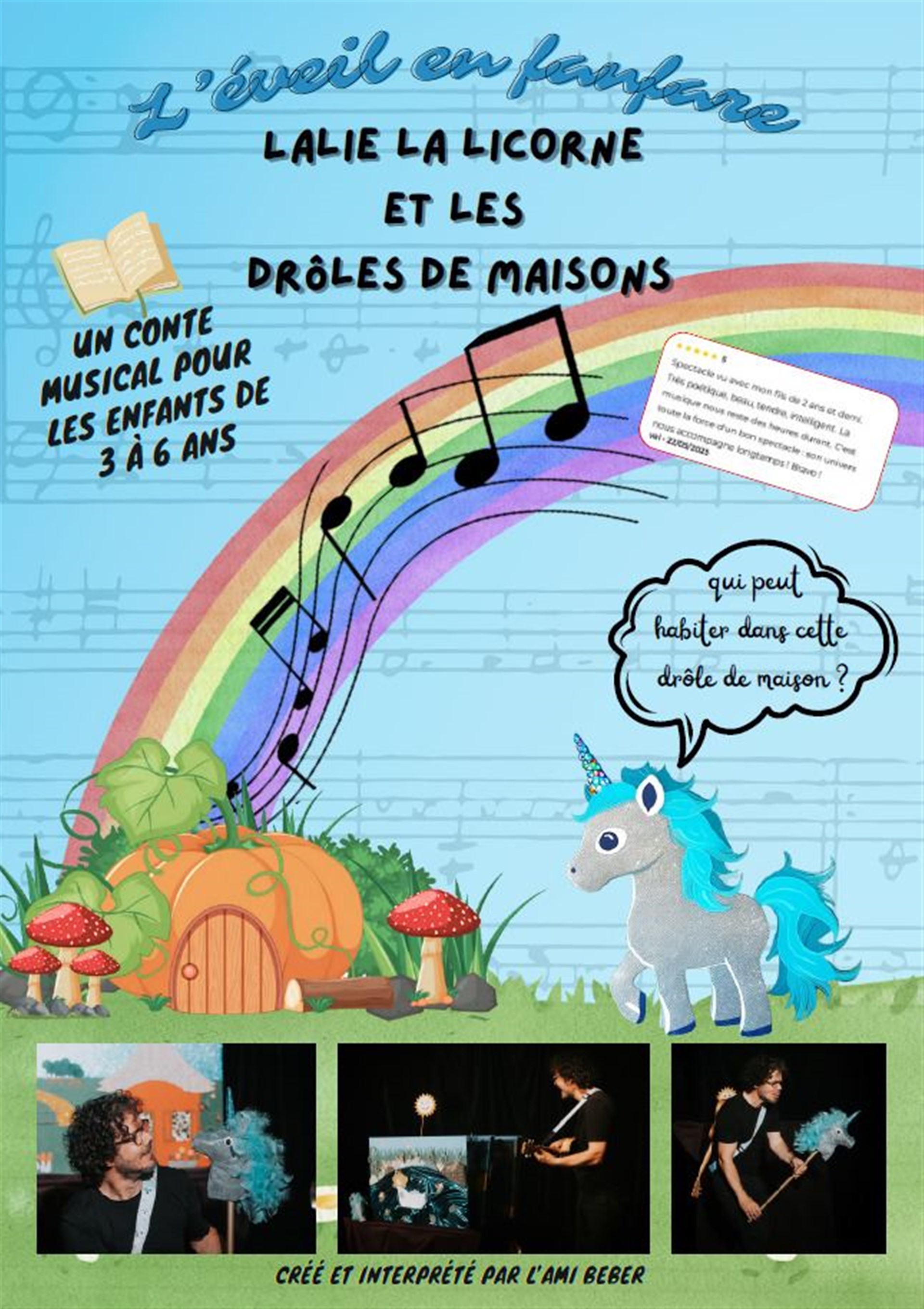 Lalie la licorne et les drôles de maisons