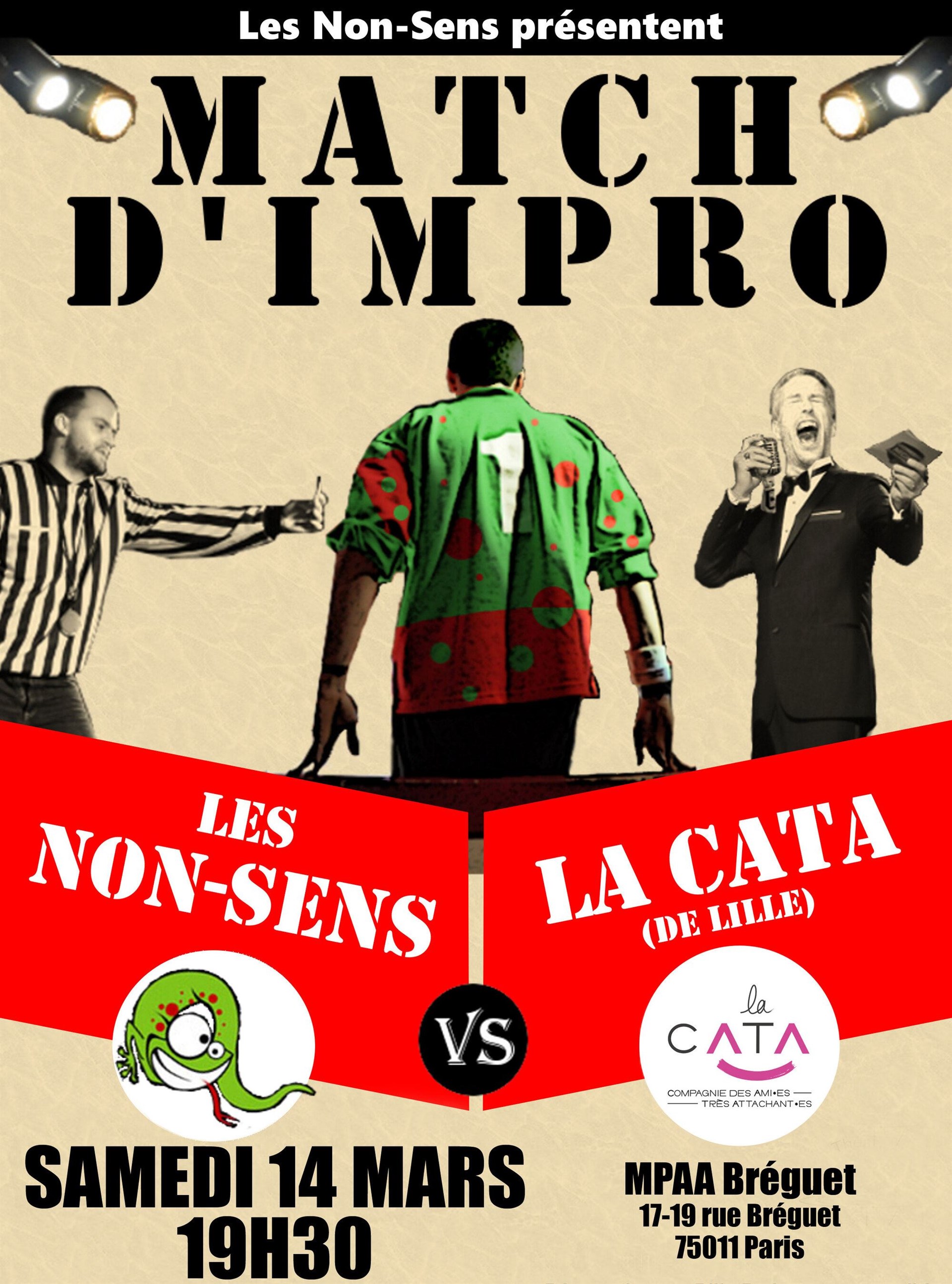Match d'impro : Les Non Sens rencontrent la Cata