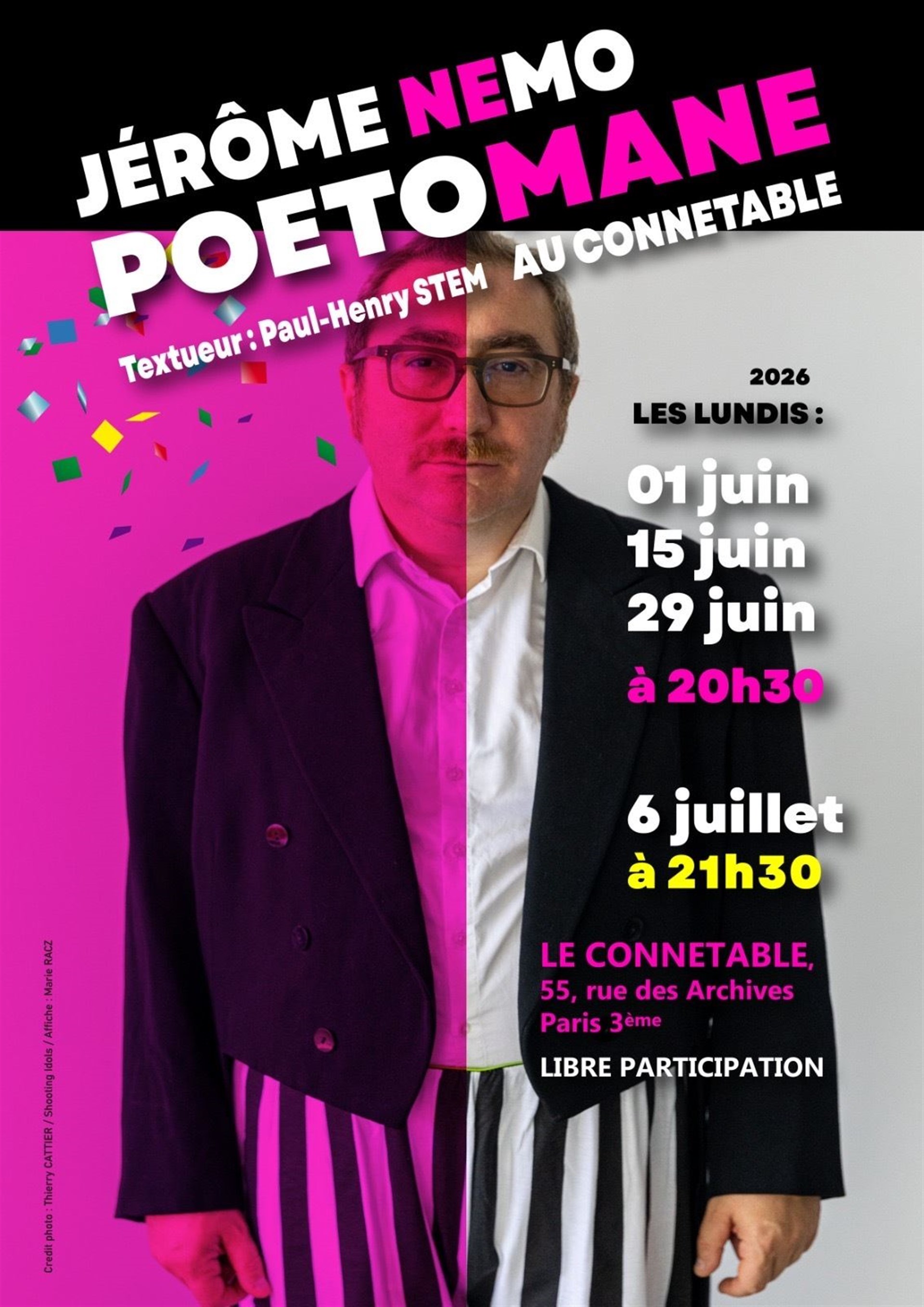 Jérôme Némo dans Poétomane