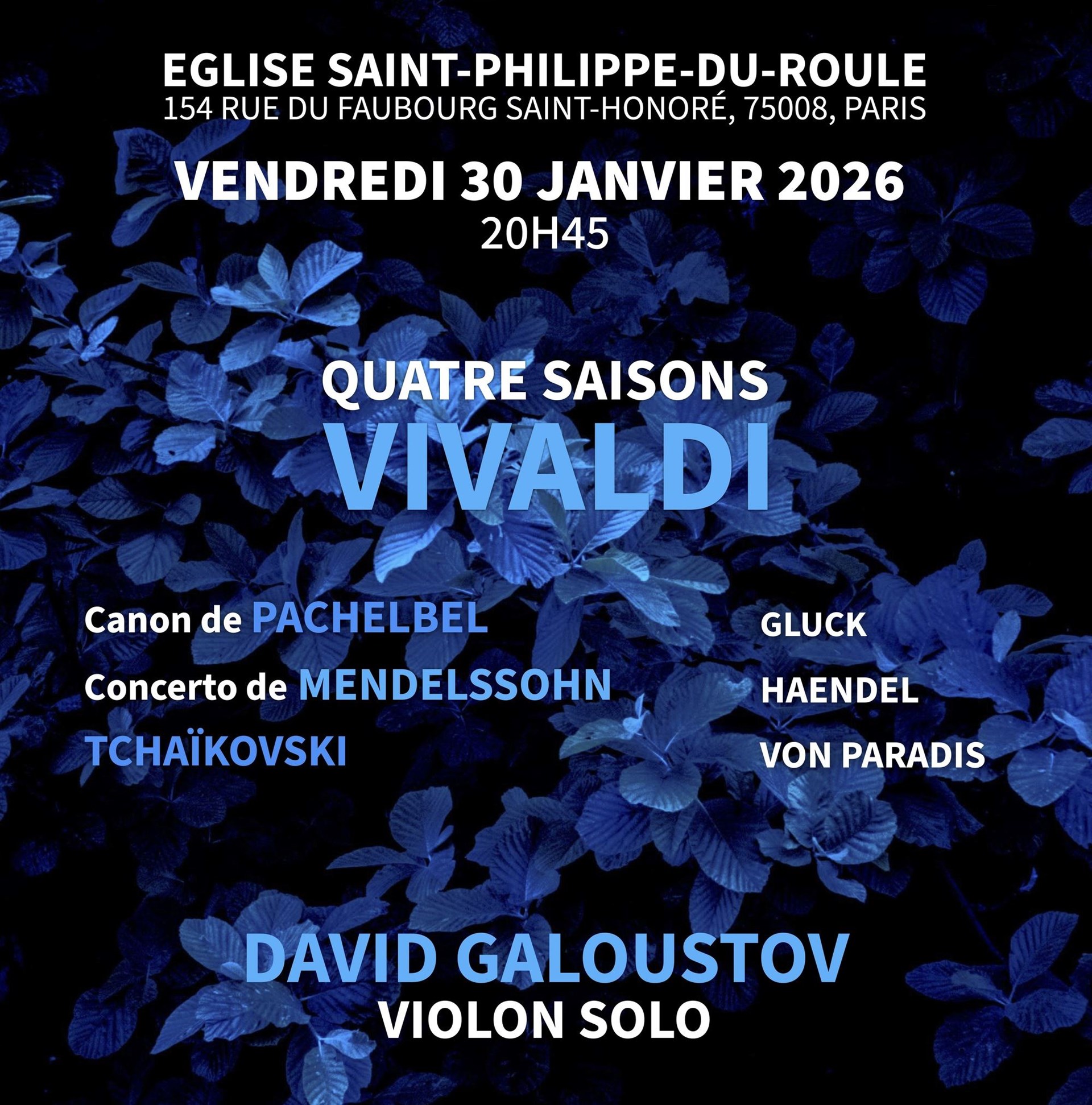 Vivaldi Concerto de Mendelssohn David Galoustov