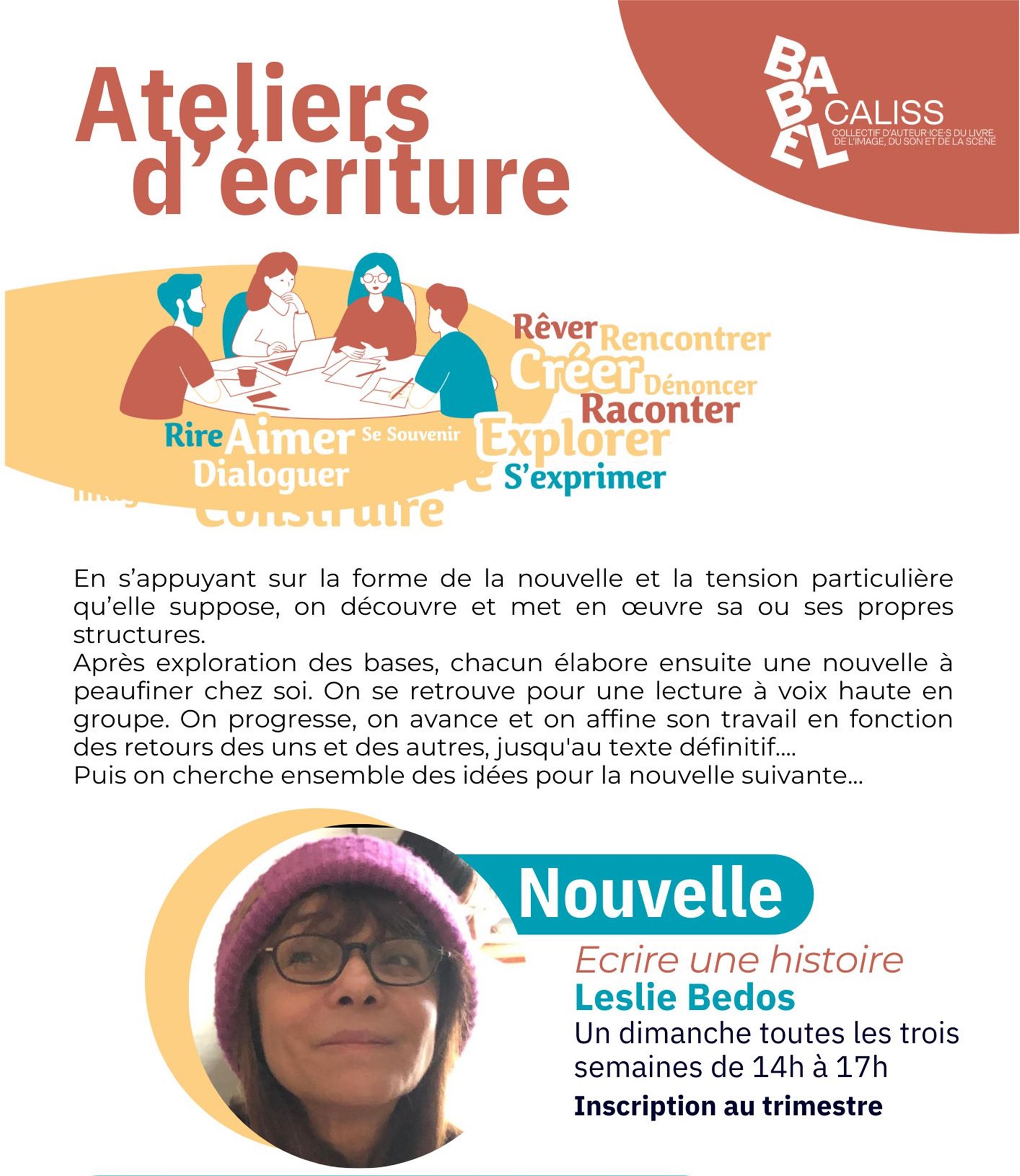 Ateliers Ecriture : Ecrire une nouvelle