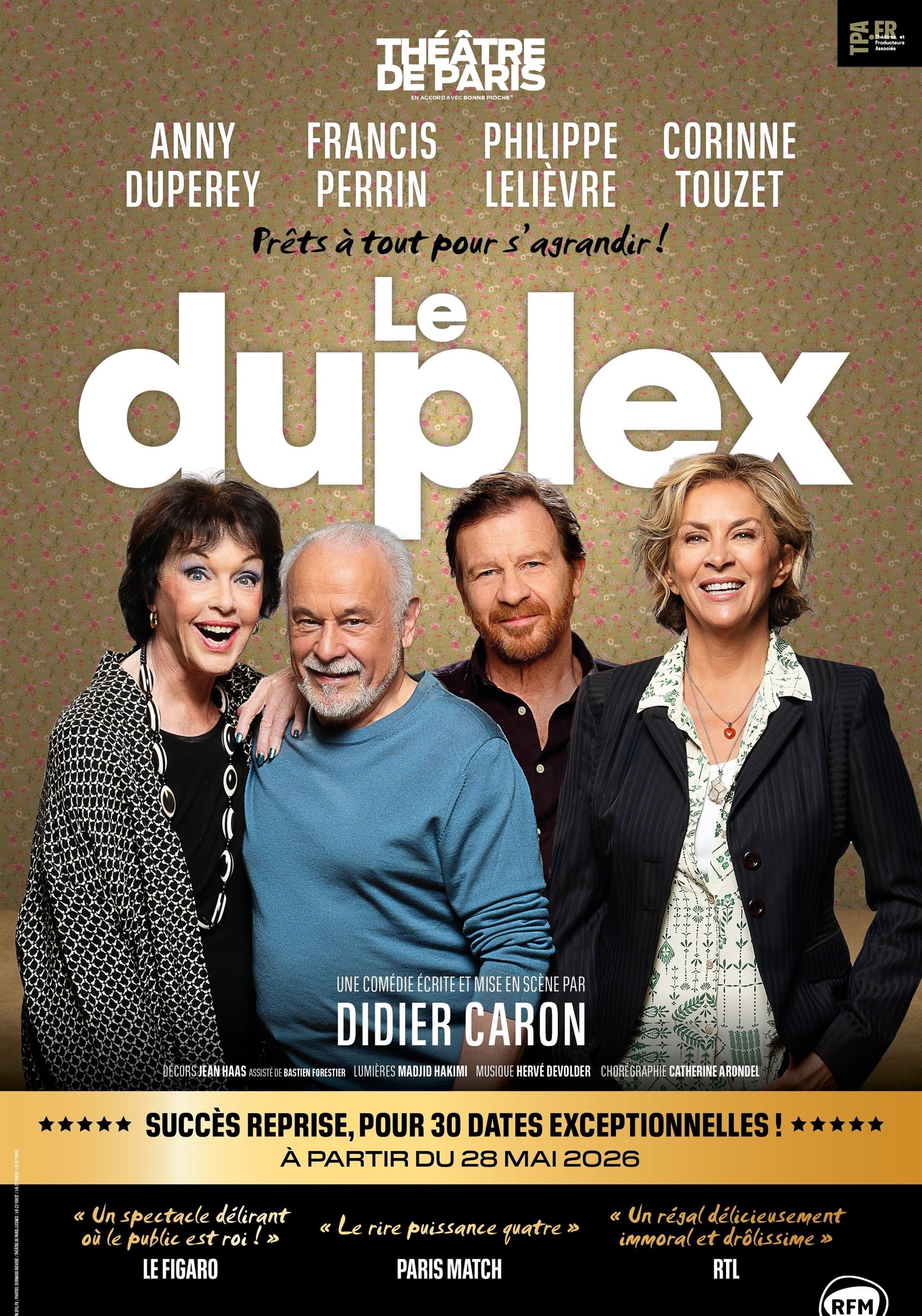 Le duplex avec Anny Duperey, Francis Perrin, Philippe Lelièvre et Corinne Touzet