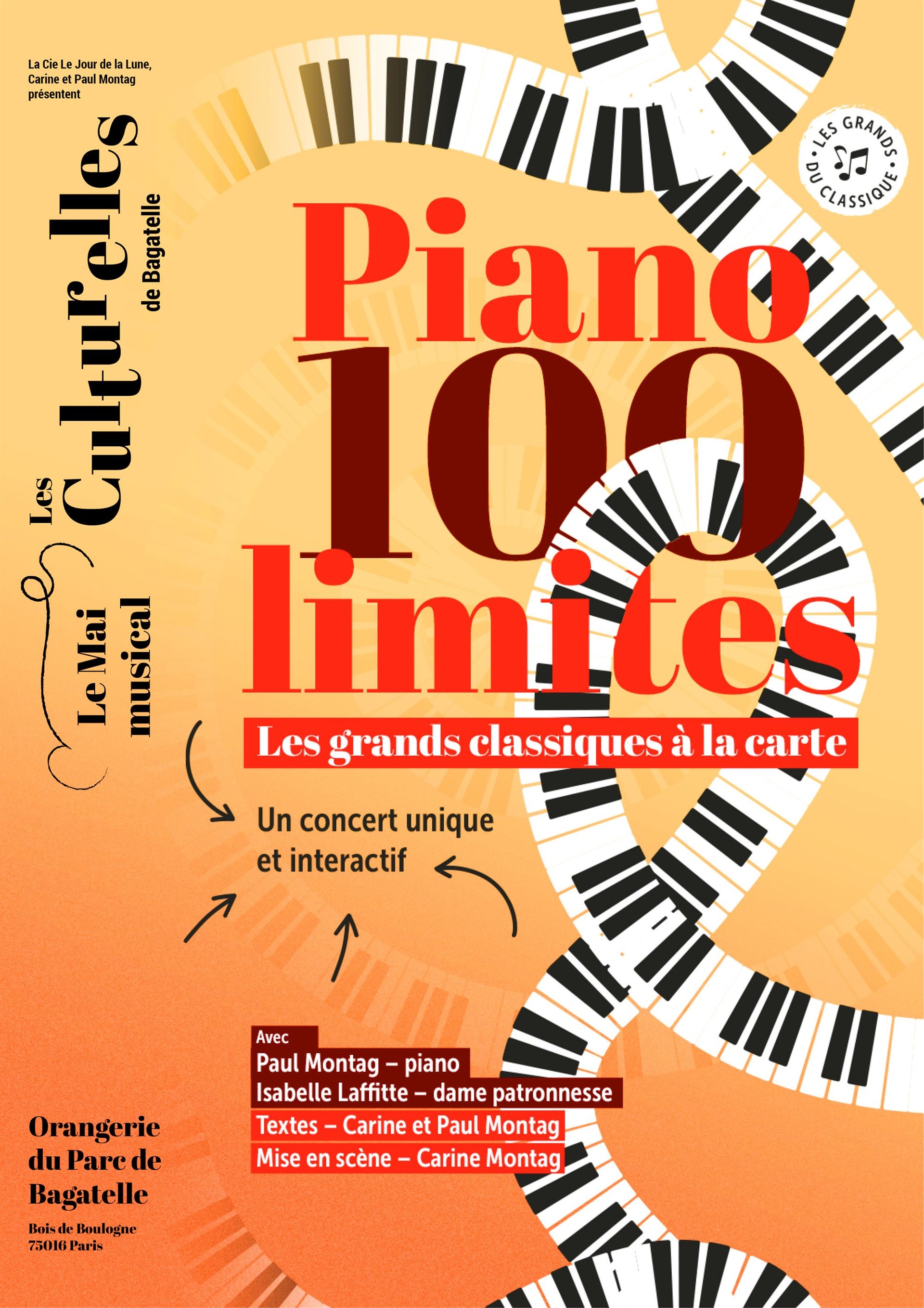 Piano 100 limites, les grands classiques à la carte