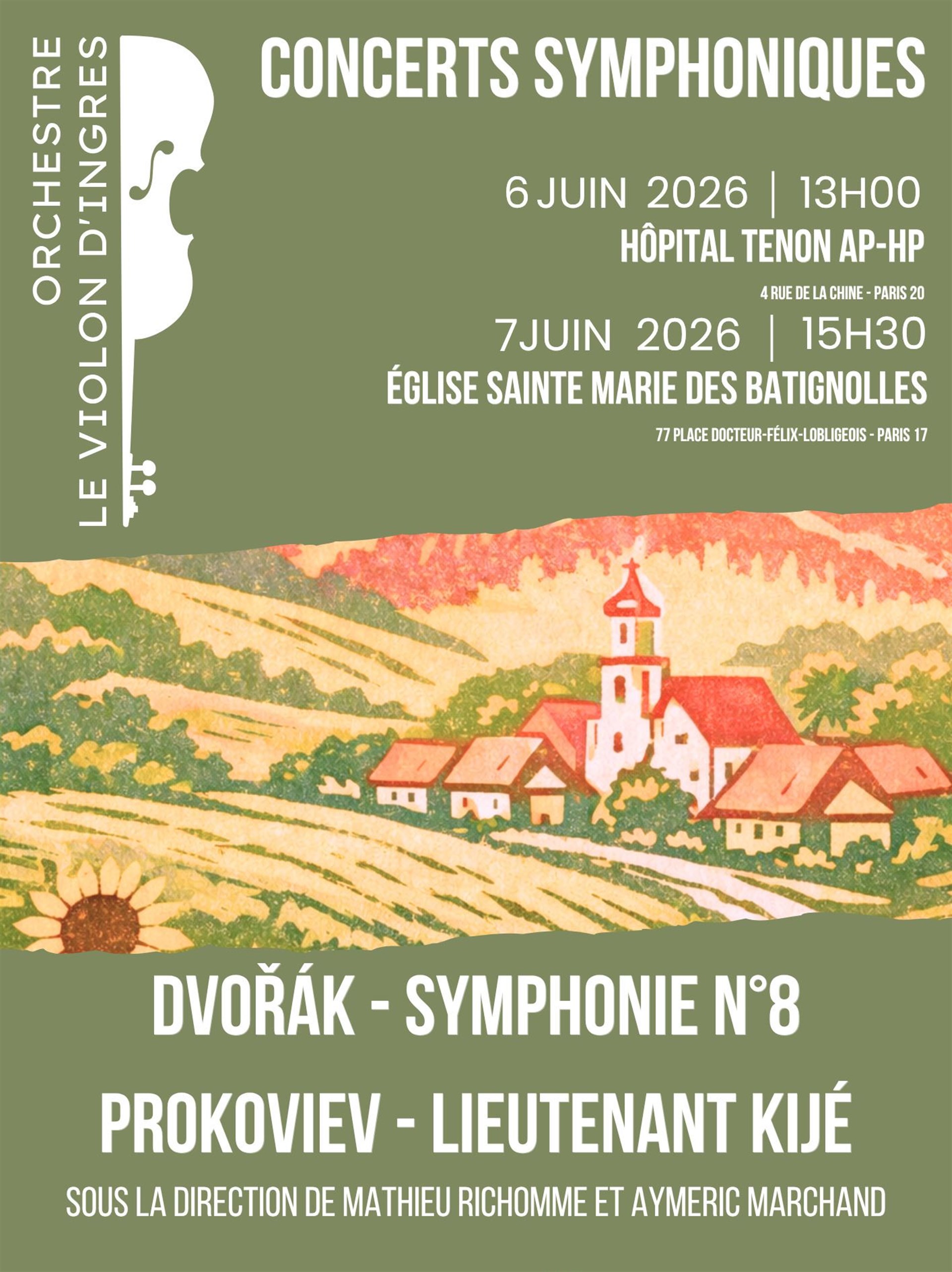 Concerts Symphoniques Orchestre le Violon d'Ingres