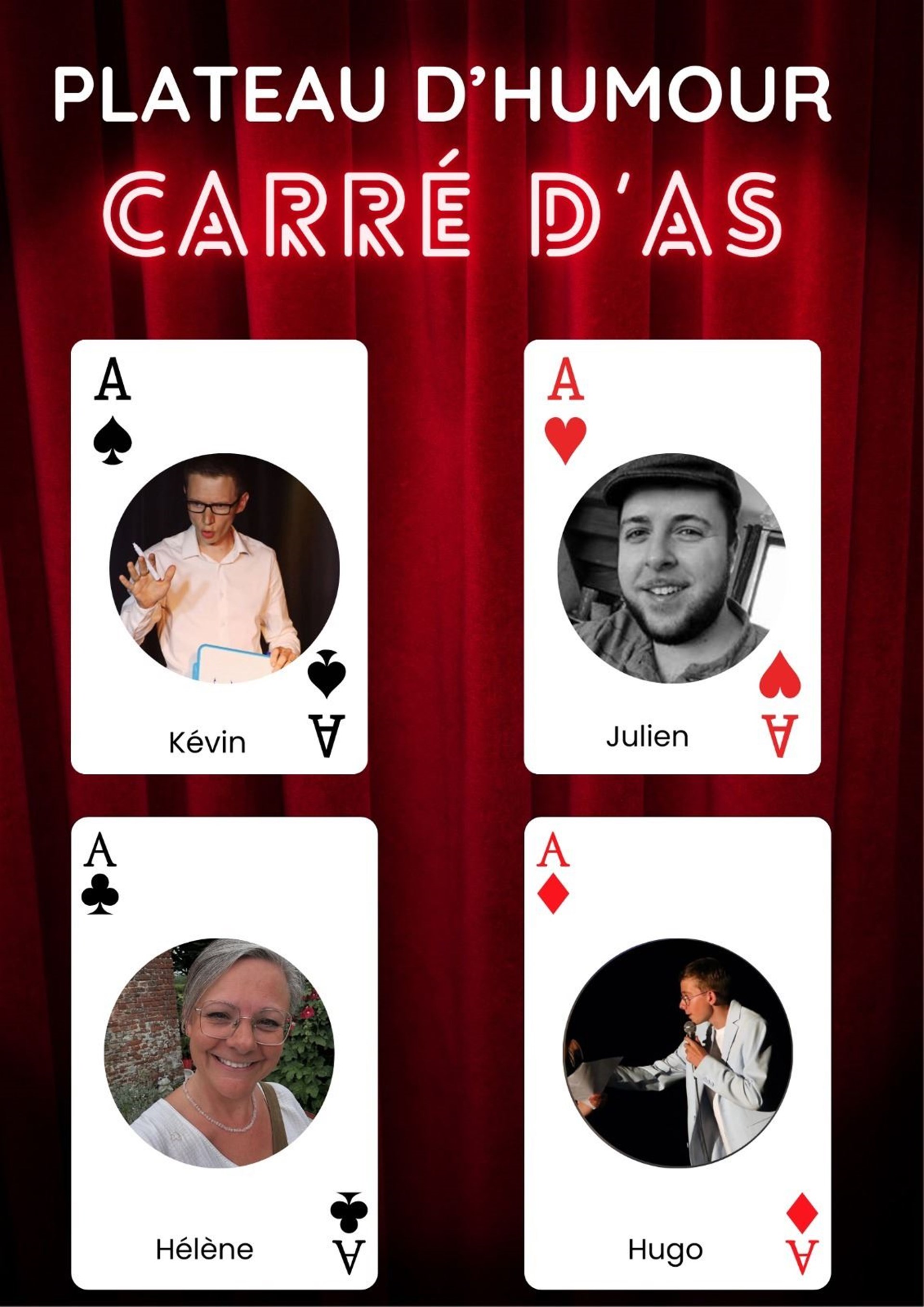 Carré d'as humoristique