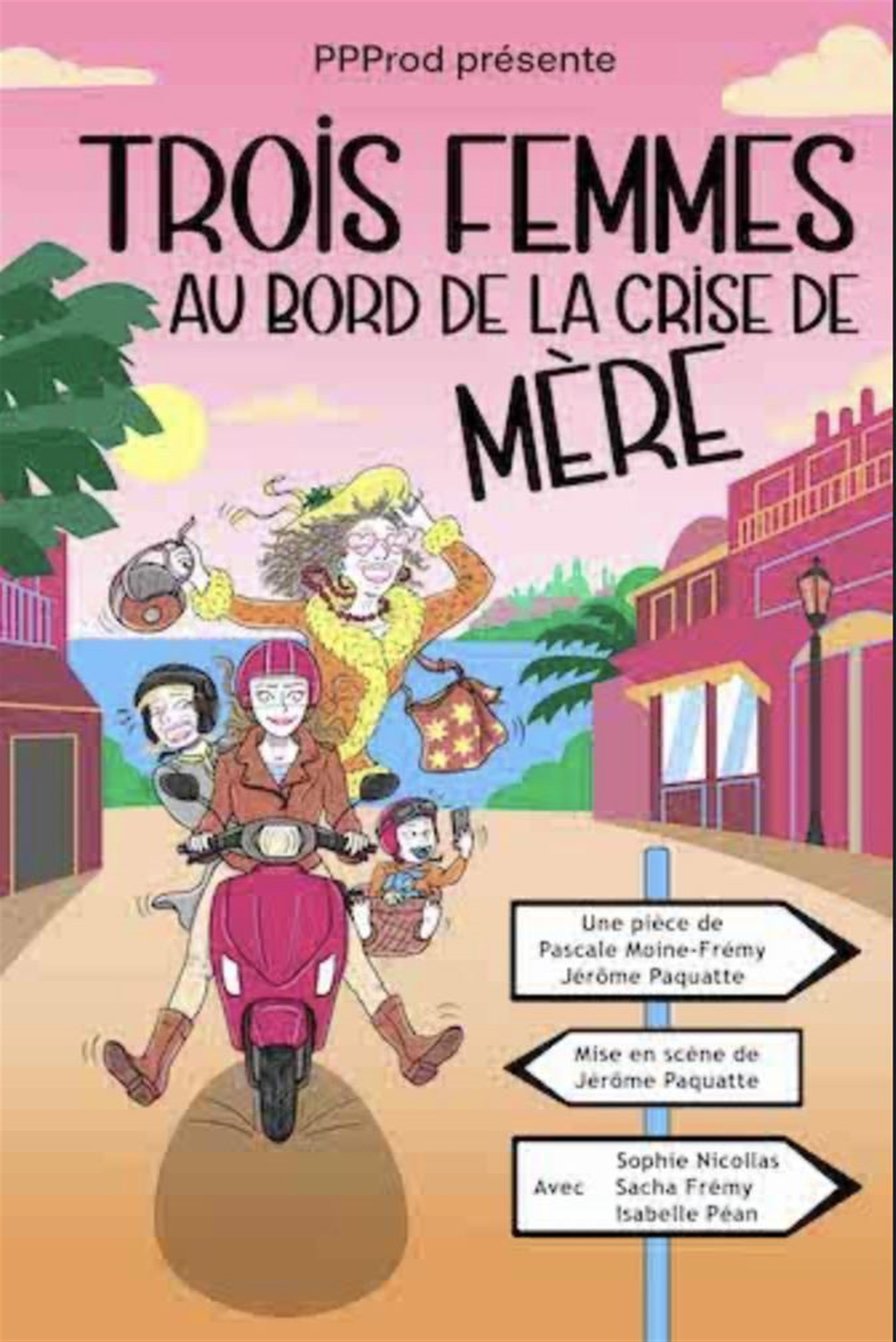 Trois femmes au bord de la crise de mère