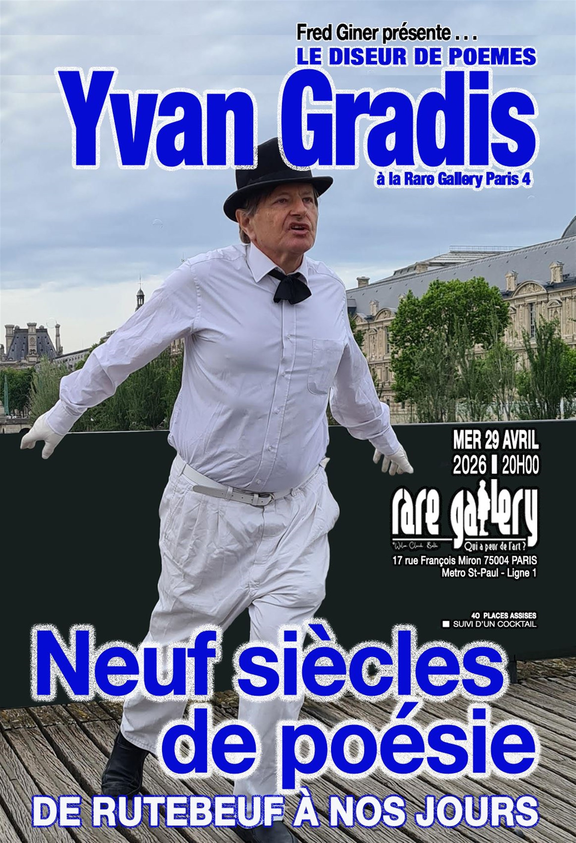 Yvan Gradis, le diseur de poèmes - 9 siècles de poésies