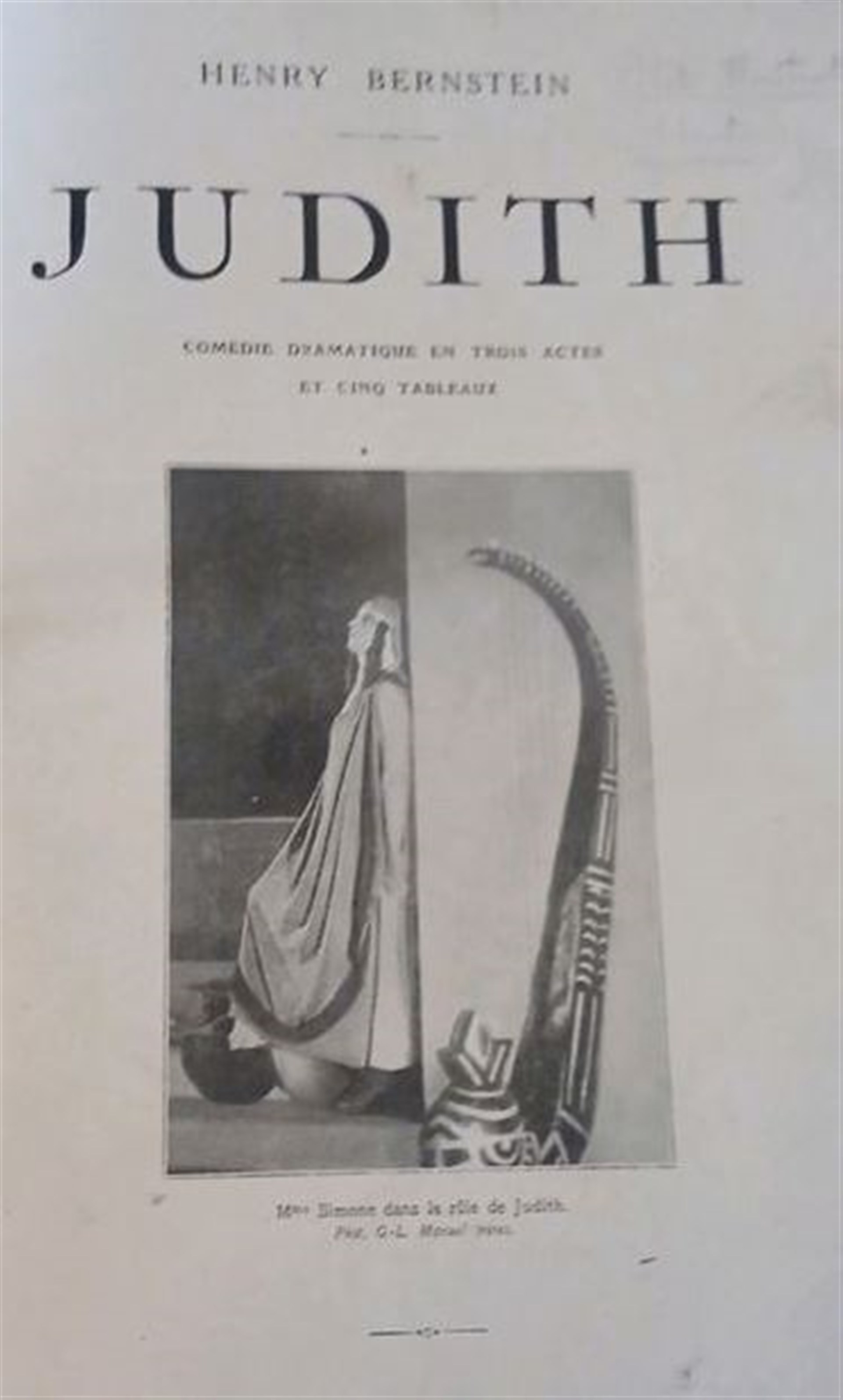 Judith, pièce d'Henri Bernstein