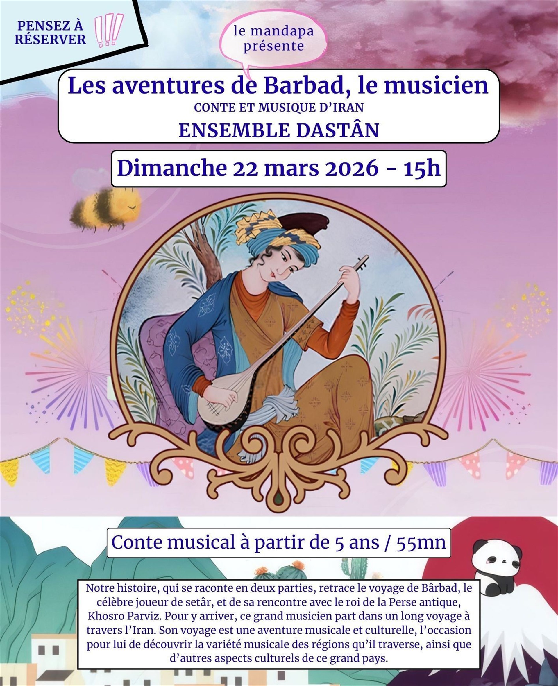Les aventures de Barbad, le musicien - Conte et musique d'Iran