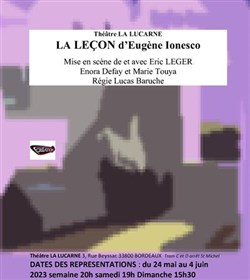 Affiche de La leçon