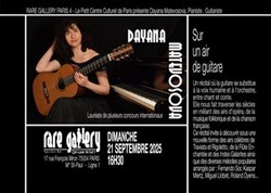 Affiche de Sur un air de guitare avec Dayana Matevosova