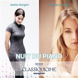 Affiche de Nuit du piano avec Saskia Giorgini et Lise de la Salle