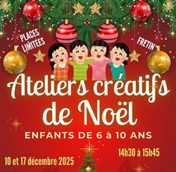 Affiche de Ateliers créatifs de Noël pour les enfants