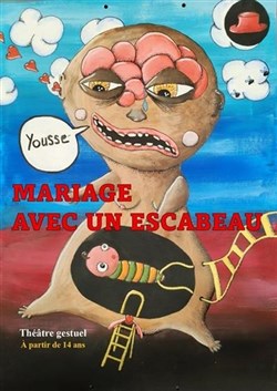 Affiche de Mariage avec un Escabeau