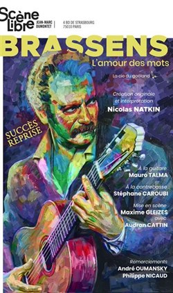 Affiche de Brassens l'amour des mots