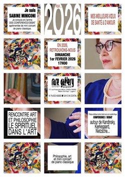 Affiche de Conférence-débats autour de Kandinsky, Kierkegaard et Nietzsche avec Sabine Miniconi