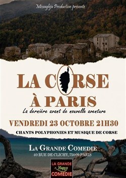 Affiche de La Corse à Paris