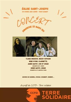 Affiche de Concert au profit du CCFD - Terre solidaire