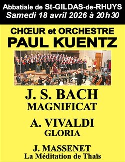 Affiche de Bach, Vivaldi et Massenet avec Paul Kuentz
