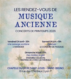 Affiche de Patienzia par Le Consort de Passage | Les Rendez-vous de musique ancienne