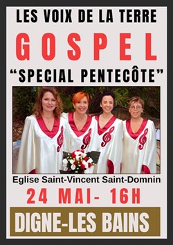 Affiche de Les voix de la terre : Gospel - Spécial Pentecôte