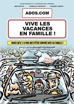 Affiche de Ados.com : Vive les vacances en famille !