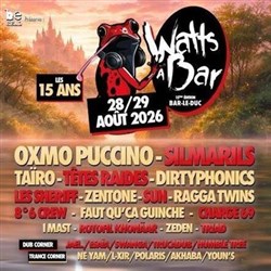 Affiche de Festival Watts à Bar | 15ème édition