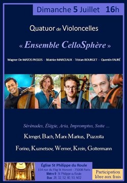 Affiche de Quatuor de Violoncelles