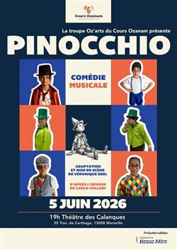 Affiche de Pinocchio par la troupe Oz Arts
