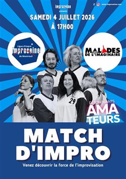 Affiche de Match d'improvisation | Montreuil VS Paris