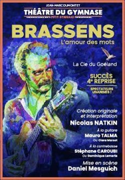 Affiche de Brassens, l'amour des mots