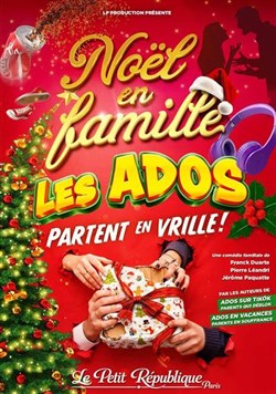 Affiche de Noël en famille, les ados partent en vrille !