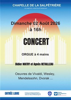 Affiche de Concert orgue à 4 mains