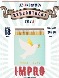 Affiche de Match d'improvisation : Les Anonymes & L'EVA