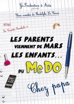 Affiche de Les parents viennent de Mars, les enfants du McDo ! Chez papa