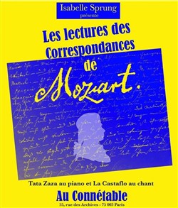 Affiche de Lecture des Correspondances de Mozart