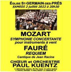 Affiche de Mozart Symphonie Concertante : Faure Requiem