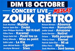 Affiche de Concert live zouk + bal dansant