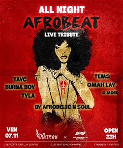 Affiche de All Night Afrobeat : Tribute concert
