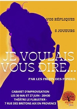 Affiche de Je voulais vous dire...