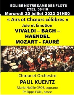 Affiche de Paul Kuentz : Airs et choeurs célèbres | Etel