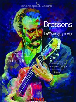 Affiche de Brassens l'amour des mots