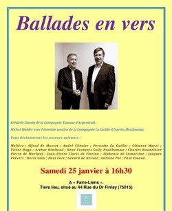 Affiche de Ballades en vers